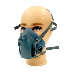 ماسک محافظ نیم تنه صورت 3M شیلد ایمنی صنعتی 2 فیلتردار مدل تری ام قابلیت تعویض فیلتر CVR VIP
