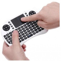 مینی کیبورد بی سیم همراه با تاچ پد مدل RT-MWK08 ا RT-MWK08 Wireless Mini Keyboard