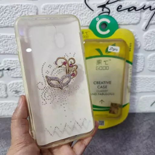 قاب گوشی J7pro گاردگوشی دخترانه نگین دار 