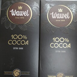 شکلات  واول 100درصدتلخ 80گرمی لهستانی 