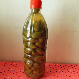 ترشی هندوانه ابوجهل یا گلگ،شپله،داخل بطری 1000گرمی