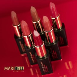 رژ لب جامد مات و بادوام مری بل MARIBELL LONG LASTING LIP STICK MATT