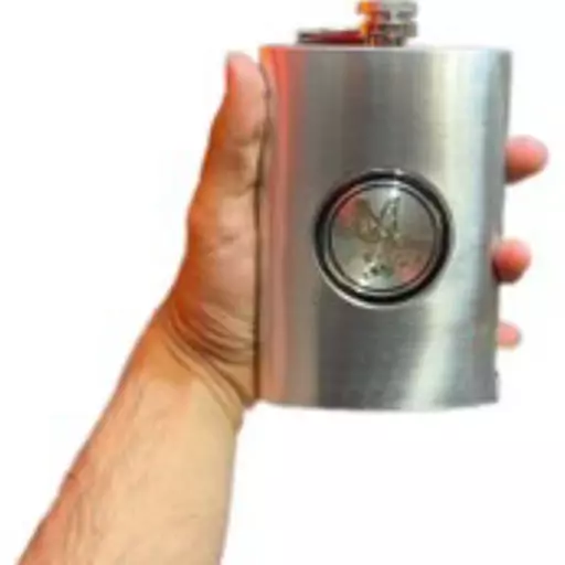 قمقمه کتابی استیل hip flask طرح عقابی