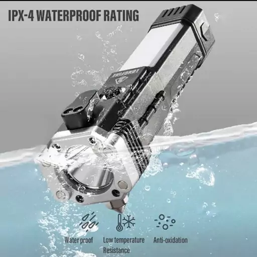 چراغ قوه دستی مدل 8 کاره led torch 