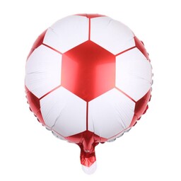بادکنک فویلی توپ فوتبال (قرمز) 18 اینچ