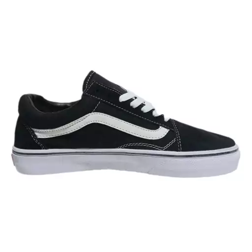 کتونی ساق کوتاه مشکی سفید ونس old skool vans