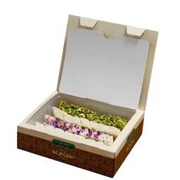 چهارلوز طرح جعبه کادوئی با لوز گل محمدی  250 گرمی
