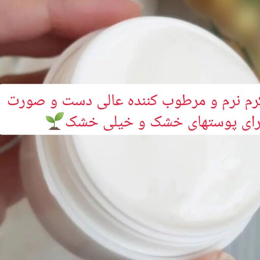 کرم نرم و مرطوب کننده و روشن کننده دست و صورت ارگانیک