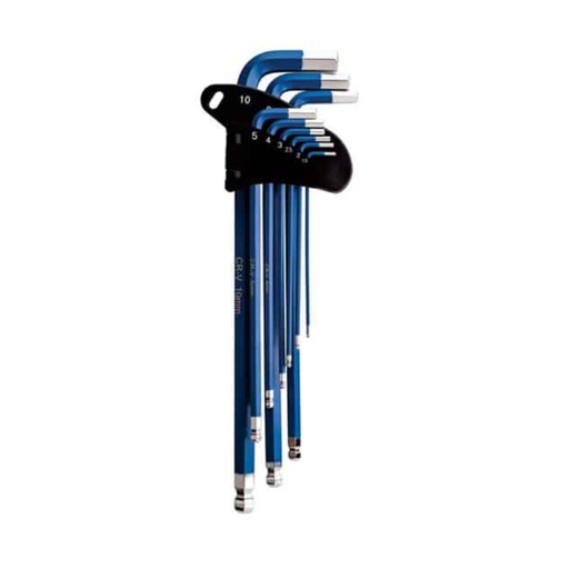 ست 9 عددی آلن شش گوش فوق بلند هیوندای مدل HT290 Hyundai Super Tall Arm Allen Wrench Set HT290