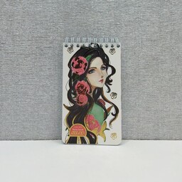 دفترچه یادداشت کامبک طلایی دختر و گل رز آیلار کد 2012