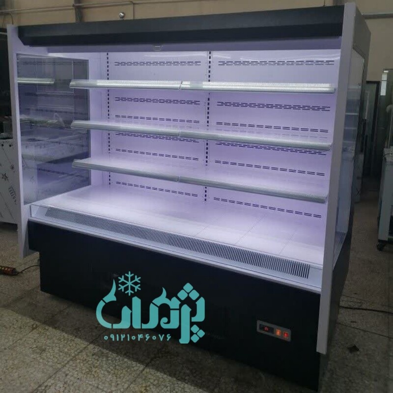یخچال فروشگاهی بدون درب صنایع برودتی پژمان