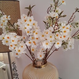 گل مصنوعی شکوفه سیب وارداتی  رنگ سفید