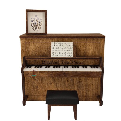 جعبه موزیکال مدل پیانو چوبی موزیکال کوکی ملودی رومئو و ژولیت Romeo and Juliet