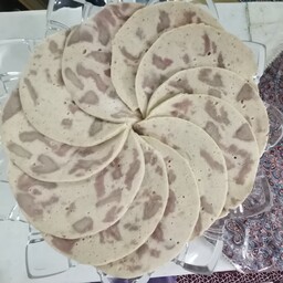 ژامبون گوشت مخلوط فیله مرغ و گوشت گوساله یا شتر به انتخاب خود مشتری500 گرم