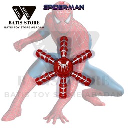 اسپینر فلزی شش پره قرمز ، مدل  spider man