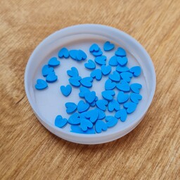 فیمو چیپسی طرح قلب رنگ آبی بسته 100 عددی