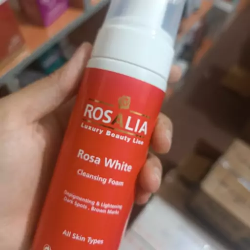 فوم شستشوی روشن کننده رزالیا مدل Rosa white 