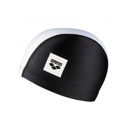 کلاه شنا بچه گانه آرنا پارچه ای JR-4102 HMK ( مشکی - سفید )