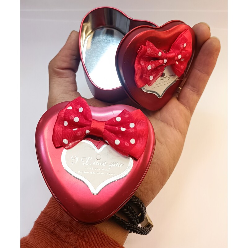 جعبه کادویی لاکچری قلبی فلزی مناسب جواهرات و انگشتر و گردنبند