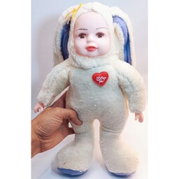 عروسک بچه لباس خرگوشی پولیشی 