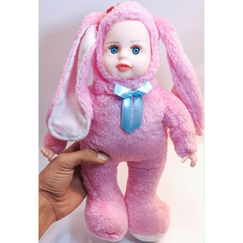 عروسک بچه لباس خرگوشی پولیشی 