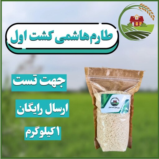 برنج طارم هاشمی فریدونکنار  - نمونه تستی 1 کیلویی 