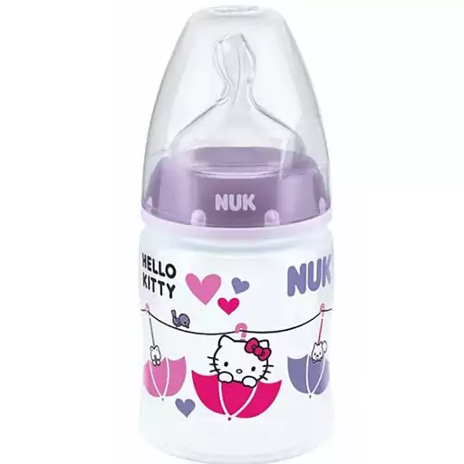 شیشه شیر ناک مدل NUK Hello Kitty PP