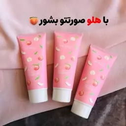 فوم شستشو صورت هلو بیوآکوا (شوینده پوست) (روشن کننده و نرم و لطیف کننده پوست) راشل گالری