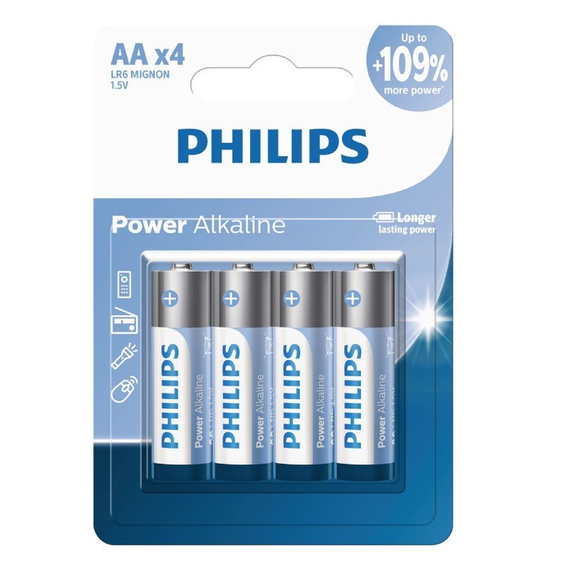 باتری قلمی آلکالاین پاور فیلیپس بسته چهار عددی