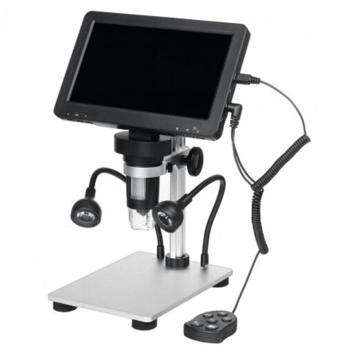 میکروسکوپ دیجیتال 1200X Portable Digital Microscope دارای نمایشگر 7 اینچی مدل DM9