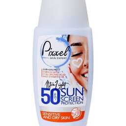 کرم ضد آفتاب رنگی SPF50 پوست خشک و حساس پیکسل (بژ روشن)