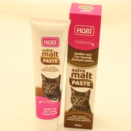خمیر مالت گربه برند هوبی حجم 100 گرم