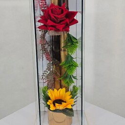باکس گل  مصنوعی شیشه ای کد 181 