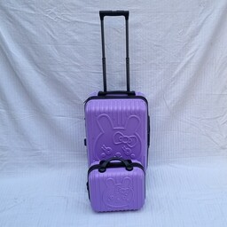چمدان کودک  دوتایی مدل خرگوشی رنگ بنفش(یاسی)