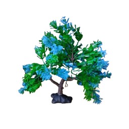 درختچه مصنوعی در سایز متوسط رنگ سبز و آبی 