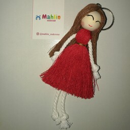 عروسک دختر(جاکلیدی،گیفت)تک و تعداد( سایز 15cm)رنگ بندی دلخواه