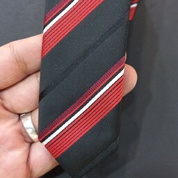 کراوات زرشکی مشکی ترک اصیل کیفیت عالی کد 75 کار جدید هست