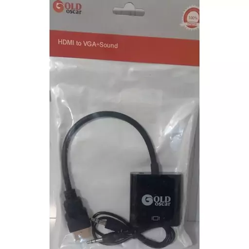 تبدیل HDMI به VGA با خروجی صدای AUX