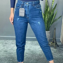 شلوار جین زنانه مدل مام و رنگ آبی و کیفیت عالی