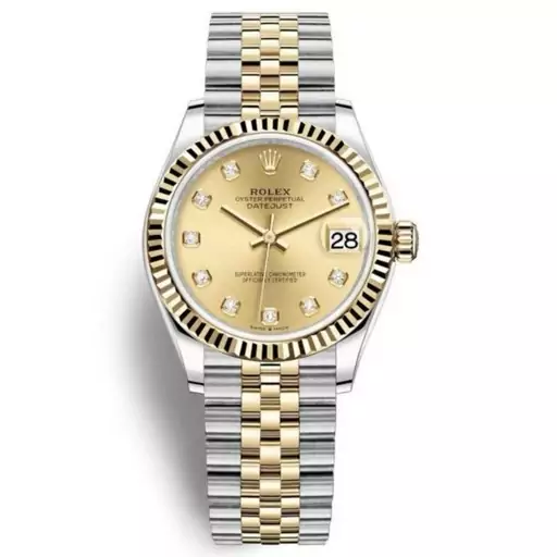 ساعت زنانه رولکس Rolex صفحه طلایی