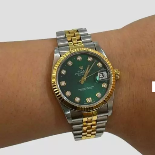 ساعت ست مردانه زنانه رولکس مردانه زنانه صفحه سبز Rolex عمده و تک