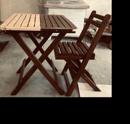 صندلی و میز مسافرتی چوبی