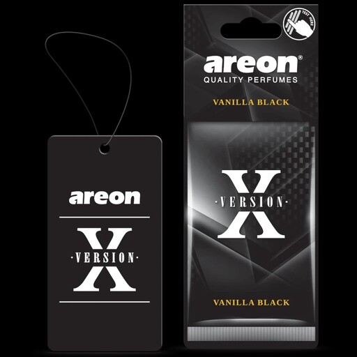 خوشبو کننده خودرو کارتی آرئون AREON رایحه ادکلن VANILLA BLACK  