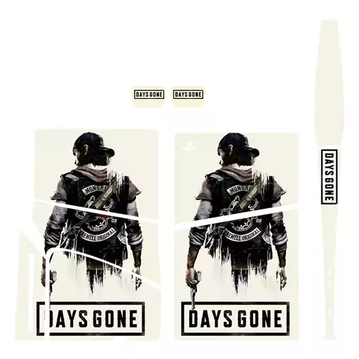 اسکین(برچسب)Playstation 5-مدل اسلیم  دیسک خور-طرحdays gone -کد02-سفارشی