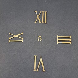 چهار عدد اصلی یونانی مولتی استایل، 5 سانت، طلایی، نقره ای، مسی، مناسب ساخت ساعت