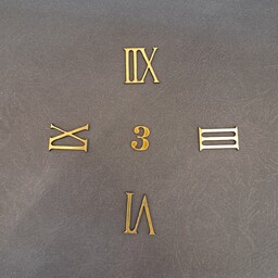 چهار عدد اصلی یونانی مولتی استایل، 3 سانت، طلایی، نقره ای، مسی، مناسب ساخت ساعت