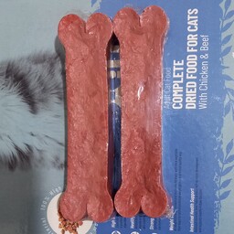 تشویقی ژلاتینی استخوانی 15 سانتی طعم گوشت مخصوص سگ 
