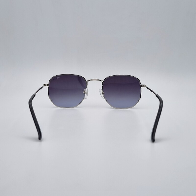 عینک آفتابی دیتیا چند ضلعی نقرای مشکی اسپرت زنانه و مردانه 