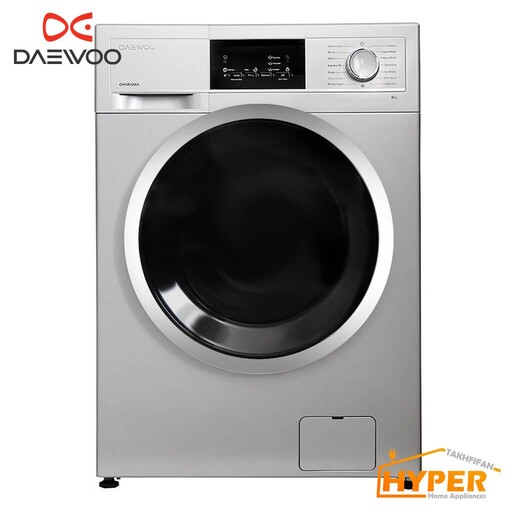 ماشین لباسشویی دوو DWK-CH820S نقره ای 8 کیلویی سری کاریزما