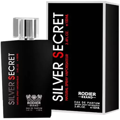 ادکلن مردانه رودیر سیلورسکرت (سیلورسنت) Silver Secret حجم 100 میلی لیتر